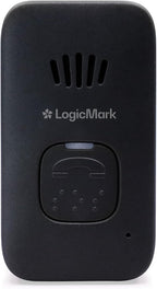 LogicMark Guardian Alert 911 Plus – No Monthly Fees, 2-Way Emergency Pendant for Seniors, with Fall Detection, Water Resistant, Direct 911 Connection Without a Landline