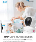 VSTARCAM 5G Indoor Camera Wireless, 2.5K QHD with 5X Zomm, Dual-Band WiFi, 360° Pan-Tilt, Color Night Vision, Motion Detection, Real-time Alerts, 2-Way Audio, Cloud & SD Card Storage(up to 256GB)