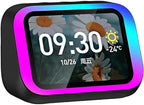 Felvoro Smart Alarm Clock with Wireless Bluetooth 5.4 Speaker & Dynamic RGB Light,Hi-fi Stereo Sound,Hd Large Screen Display (Black)