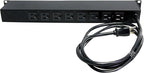 StarTech.com 8 Outlet Horizontal 1U Rack Mount PDU Power Strip for Network Server Racks - Surge Protection - 120V/15A - w/ 6ft Power Cord (RKPW081915)