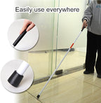 Baitaihem Folding Blind Cane Reflective Red Folding Walking Stick for Vision Impaired and Blind People
