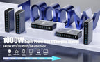 1000W USB C Charger Block,10-Port USB C Charging Station GaN IV Travel Essentials Multiple Port Charging Station,140W Laptop Fast Charger Adapter for MacBook Pro/Air,DELL,iPad,iPhone,Samsung Galaxy