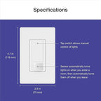 Lutron Maestro Motion Sensor Light Switch w/ Wallplate for Bathroom, Garage, Laundry Room, Any Bulbs, Occupancy Vacancy Sensor, Single-Pole, MS-OPS2HW-WH, White