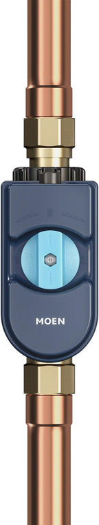 Moen Flo Smart Water Monitor and Automatic Shutoff Sensor, Wi-Fi Connected Water Leak Detector for 1-Inch Diameter Pipe, 900-006