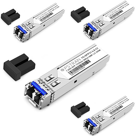 OPSTRAN 1000BASE-LX/LH SFP Optical Transceiver Module Compatible with Brocade E1MG-LX E1MG-LX-OM XBR-000077 1310nm 20km DOM Duplex LC SMF 4 Pack