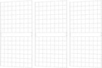 7RiversART Grid Wall Commercial Grade Gridwall Panels – Heavy Duty Grid Panel for Any Retail Display Wall Grid 2' Width x 4' Height, White (Pack of 3) Easily Portable