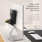 HumanCentric Thin Client Mount Bracket, Mount a Mini PC or Computer to a VESA Monitor Arm or Stand, Pole, or Under Desk or Surface, Devices with 0.65-2.55" in Depth for 75x75 and 100x100mm Patterns