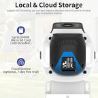 VSTARCAM Three-Lens Security Camera,2K Outdoor Camera,Human Detection,Home Security Cameras Outdoor,Night Vision,Siren & Spotlight Alarm,Two Way Audio,Local & Cloud Storage,10x Zoom