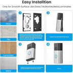 No-Drill Adhesive Mount for Ring Video Doorbell, Doorbell Bracket for Home Apartments Office ( for Ring Video Doorbell (2nd Generation - 2020 Release))