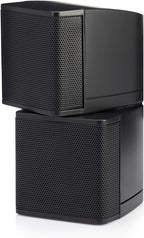 Pure Resonance Audio MC2.5B Dual 2.5” Swiveling Surround Sound Mini Cube Speaker (Pair, Black) (Without Brackets)