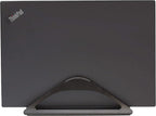 HumanCentric Vertical Laptop Stand for Desks in Matte Black, Upright Adjustable Holder to Dock Apple MacBook Stand, and Other Laptops to Organize Work & Home Office, Automatic Grip