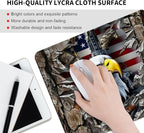 American Flag Eagle rip Oak camo (2) Square Mouse pad, Texture, Waterproof, Anti Slip Rubber Base, Computer Mouse pad, Laptop Mouse pad