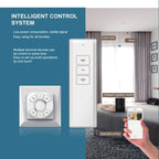 OlideSmart DIY WiFi Smart Automatic Curtain Motor Track System, Automatic Curtain Motor, Blinds Tracks, Length can be Customized (White, 5.2m)