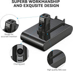Morpilot 22.2V 6500mAh Upgrade Replacement Battery for DC35, Compatible with DC31 DC34 DC35 DC44 DC45 917083-01 Handheld Vacuum Cleaner, Includes 2 Filters(Not Applicable to Type B)