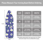 ZCFYGDX Flamingo Palm Leaf Print Ironing Board Covers (15 x 48 in) Hook & Loop Elastic Edge Easy to Install, Scorch Resistant,Lightweight & Breathable Anti-Slip & Wear-Resistant Home Size-L