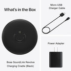 3.3ft Charging Cradle Bose SoundLink Revolve, Charging Dock for Bose SoundLink Revolve+,Charger Adapter for Bose SoundLink Revolve II, SoundLink Revolve II+ Bluetooth Speaker, Bose Charger Dock(Black)