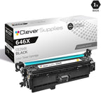 CS Replacement Toner Cartridge Compatible with HP CM4540fskm CE264X Black CF031A Cyan CF032A Yellow CF033A Magenta 646A & 646X Color CM4540f MFP Color CM4540fskm 8 Color Set