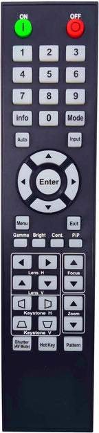 INTECHING BR-3074W Projector Remote Control for Optoma WU1500, ZK1050, ZK750, ZU1050, ZU650+, ZU660, ZU750, ZU850, ZU860
