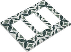 Bvtewkhz Green Luxury Modern Cubic Marble 3 Gang Triple Rocker Decorative Light Switch Covers Electrical Faceplate Switch Plates for Bathroom Kitchen Home