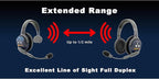 Eartec Ultralite PRO16-SR Single Ear Add-On or Replacement Remote Headset, PRO16 Version only, Full Duplex Wireless Communication, Includes Rechargeable Battery and SolidSignal Cleaning Wipes