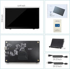 HMTECH 7 Inch Raspberry Pi Screen 800x480 HDMI Portable Monitor IPS LCD Screen Display for Raspberry Pi 5/4/3/2/Zero/B/B+ Win11/10/8/7 (Non-Touch)