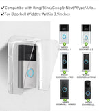 Doorbell Rain Cover Weatherproof Compatible for Ring/Blink/Google Nest Video Doorbell, Large Acrylic Doorbell Cover Protector for Outside Camera Doorbell/Door Keypad/Attendance Machine