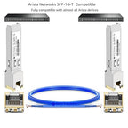 OPSTRAN 1000BASE-T SFP RJ45 Copper Transceiver Module Compatible with Arista SFP-1G-T 100m Cat5e/6 10 Pack