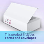 W-2 Forms Blank Paper 4-Up Version"NO Instructions on Back" for Laser and Ink Jet Printer (Forms & Self Seal Envelopes) (100 Sets)