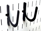Wall Control 10-UH-003 B Slotted Pegboard U-Hook for Wall Control Pegboard Only, 3", Black