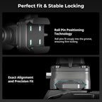 SMALLRIG Quick Release Camera Monitor Mount with Integrated NATO Rail, Field Monitor Mount, Swivel 360° and Tilt 160° Adjustable, Camera NATO Monitor Holder, Max Payload 2.5kg, HawkLock H21-4487