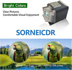 SORNEICDR VLT-XD560LP Replacement Projector Lamp Bulb Compatible with Mitsubishi for XD550U /XD360U-EST /WD385U-EST /WD380U-EST /WD570 Lamp Bulb Replacement with Housing