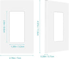MLLIZH 10 Pack 1-Gang Screwless Wall Plate, Outlet Cover Plates, 4.57” H x 2.76” L, for Light Switch, Dimmer, GFCI, USB Outlet
