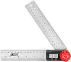 UNIPEC Digital Angle Finder Protractor, Angle Finder Ruler,Stainless steel 7inch 200mm 7inch/200mm, Angle Measuring Tool for Woodworking,Carpenter,Construction,DIY Measurement (Stainless Steel)