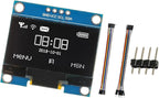 JAMHER 1.3 Inch I2C IIC OLED Display Module 128x64 Pixel Mini Self-Luminous Display Screen Board for Arduino Projects Raspberry Pi with Wire(1Pack White)