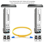 OPSTRAN 10GBASE-LR SFP+ Optical Transceiver Module Compatible with Cisco Meraki MA-SFP-10GB-LR 10G SFP+ LR 1310nm 10km DDM Duplex LC SMF