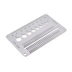 High-Precision Crack Width Gauge, Stainless Steel Precision Scale Home Inspection Crack Measuring Tool for Wall Inspection, Construction Monitoring, Home Maintenance