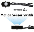 Sensky 19.7ft/6m Motion Activated LED Strip Light Kit with FCC Listed Adapter for Gun Safe, Under Cabinet, Under Bed, Pantry, Kitchen, Stairway, Closet Lighting (White 6000-6500K)