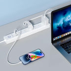 Power Strip Surge Protector with USB C Ports, AUOPLUS 6 Outlet and 4 USB Charger, 10FT Long Extension Cord Flat Plug(1250W/10A/2100J), Wall Mountable Overload Protection for Home Office Dorm
