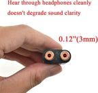 HAHIYO 3 M-2x6.35 RCA F-TRS Stereo Plug Interconnect Audio One Male 6.35mm(1/4 inch) and Two Females 3mm(1/8Inch) Adapter Splitter Good Signal Sound Snap Tight Not Wobble for Guitar Black 2pcs