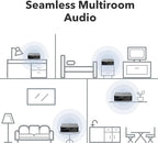 WiiM Ultra Music Streamer & Digital Preamp | 3.5" Touchscreen, Compatible with Google Cast & Alexa, Stream Spotify, Amazon Music, Tidal & More | HDMI ARC, Phono Input & Headphone Output | Space Gray