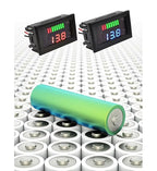 Battery Charge Level Indicator Universal Car Battery Capacity Meter Tester Checker 12V-60V Blue Car Tester Motorcycle Checker Capacity Meter