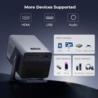 [8K 4K Support/2000 ANSI/AI Visual Calibration] Native 1080P Projector with Android 14 OS Smart Video Projector Compatible with Netflix YouTube Dolby Atmos AI Auto Focus&Keystone&Obstacle Avoidance