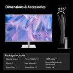 KTC 32 Inch 4K Smart Monitor with Google TV System UHD 3440x2560P Hey Google Voice Remote Netflix Licensed Dolby Audio HDR KVM Technology WiFi Bluetooth 65W PD Type C Fast Charger VESA Support