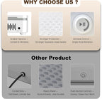 Nail Dust Collector | 1000PA Cordless Nail Dust Collector Nail Tech | 10 Speed Levels | Low Noise & Strong Suction | Reusable Filter, 10 Pads + Nail Dust Brush | for Acrylic Nails, Salon & Home-White