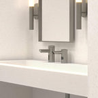 Sloan Optima EAF-200 Sensor Activated Touch-Free Faucet, Commercial Grade w/Mounting Hardware & Integrated Side Mixer - 0.5 GPM Bluetooth Hardwired Deck-Mounted Mid Body, Polished Chrome, 3335051