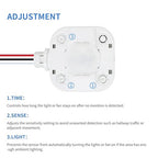 ECOELER Ceiling Occupancy Motion Sensor Switch, High Bay Fixture Mount 360° Ceiling Automatic Light Switch, 120/277VAC, UL, FCC Approved Passive Infrared Sensor, Neutral Wire Required, Pack of 5