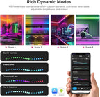 BTF-LIGHTING 2.4G WiFi DR03W RGB SPI Controller RC03RF RF Remote Tuya APP/Smart Life/Google Home/Alexa Control Support WS2812B WS2811 WS2813 WS2815 etc LED Strip STA Mode