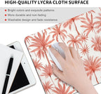 Perfect Paradise Tropical Palm Tree Floral Square Mouse pad, Texture, Waterproof, Anti Slip Rubber Base, Computer Mouse pad