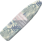 ZCFYGDX Easy Installation 17 x 49 Ironing Board Covers - Hawaiian Palm Leaf Print Elastic Edge & Nylon Buckle Straps Fasteners, Suitable for Most Iron Board, Stain Resistant Protective Cover
