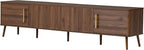 Merax Mid Century 78" TV Stand, Modern Fluted Entertainment Center for TVs up to 85", Media Console with 4 Storage Cabinets for Living Room, Office